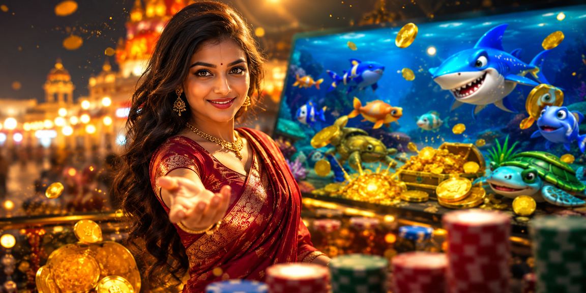 খুলনার একজন ব্যবহারকারী ঐতিহ্যবাহী পোশাকে ফিশিং গেম উপভোগ করছেন